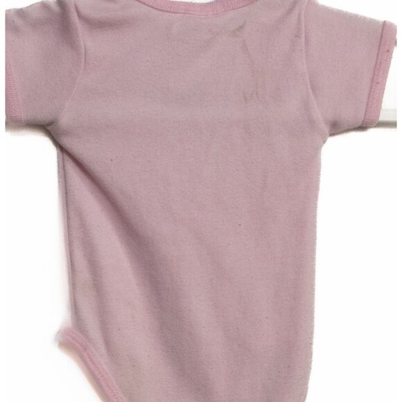 Coney Isle Baby Pink Polycotton One Piece Toddler Solid Short Sleeve 3/6M - Picture 7 of 7